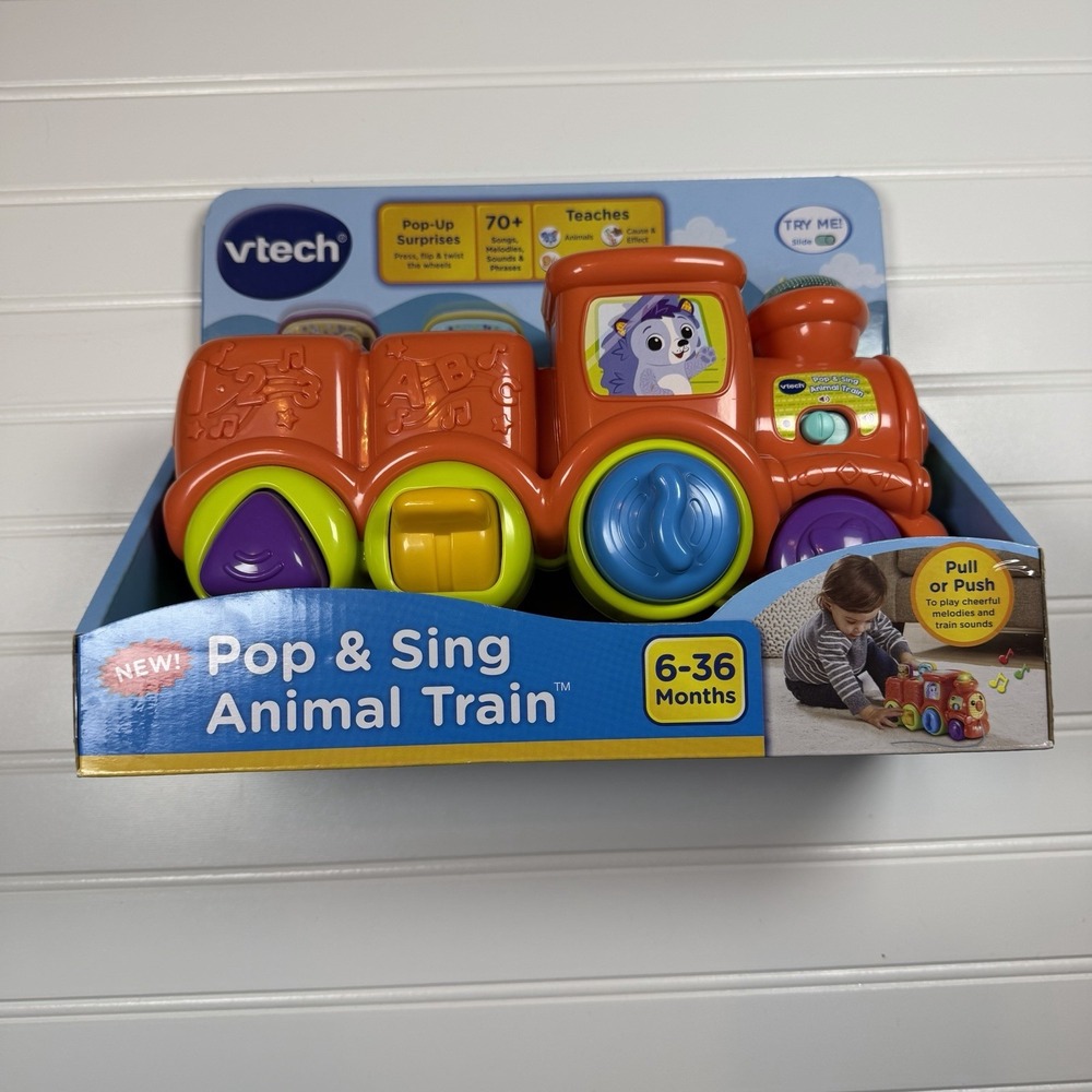 VTech Pop And Sing Animal Train New In‎ Box 6-36 Months